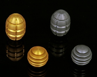 CNC machined bolt knobs available in gold or hard anodised finish for Anschutz target rifles or any bolt with an M8 thread